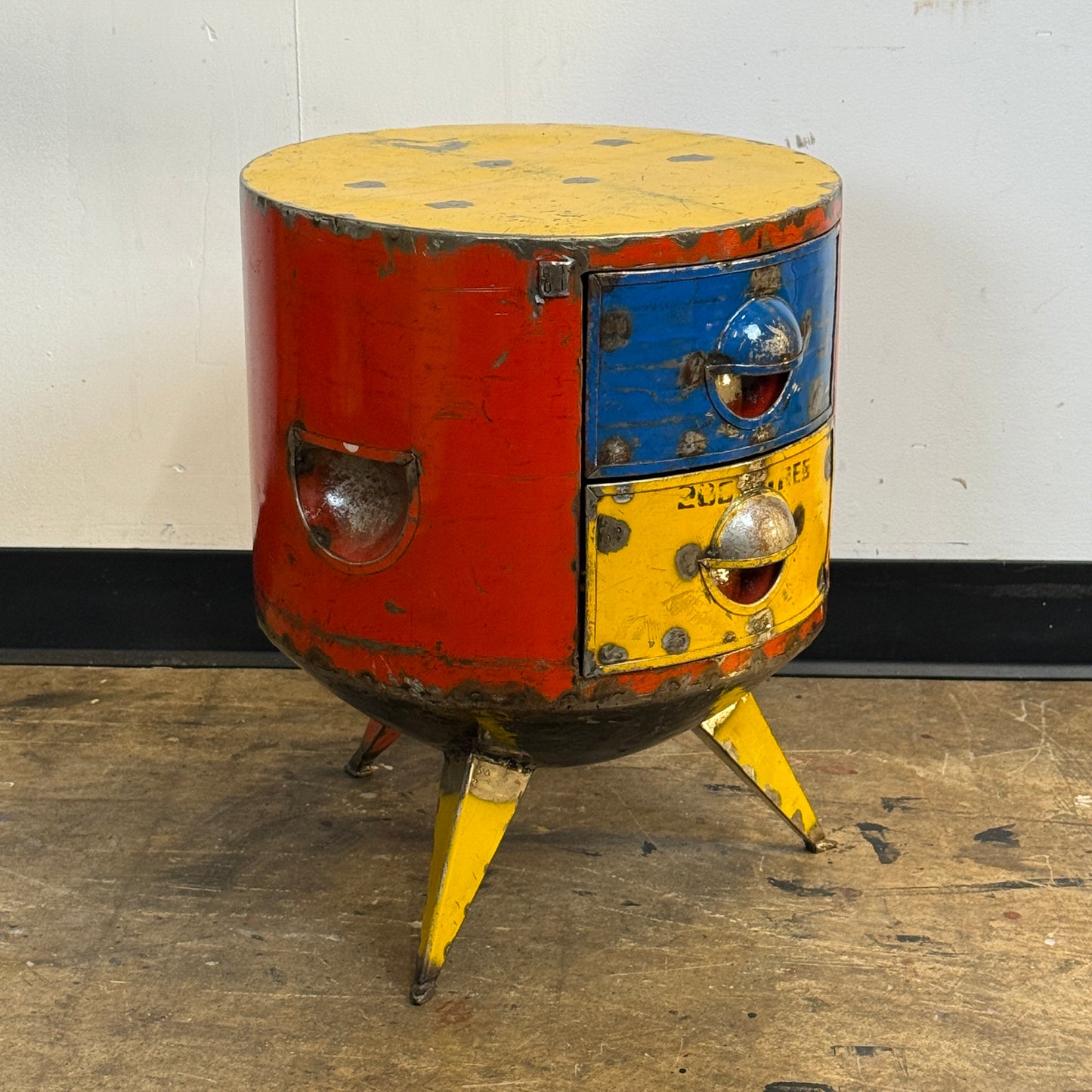 Dlani – Recycled Barrel Side Table