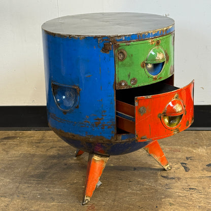 Dlani – Recycled Barrel Side Table